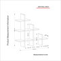 Hanah Home Juke Estante de pared Travertino